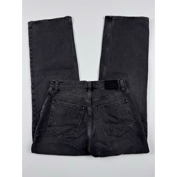 Abercrombie High Rise 90s Relaxed Jeans – Size 28‎ Short, Washed Black, NEW - Picture 5 of 10